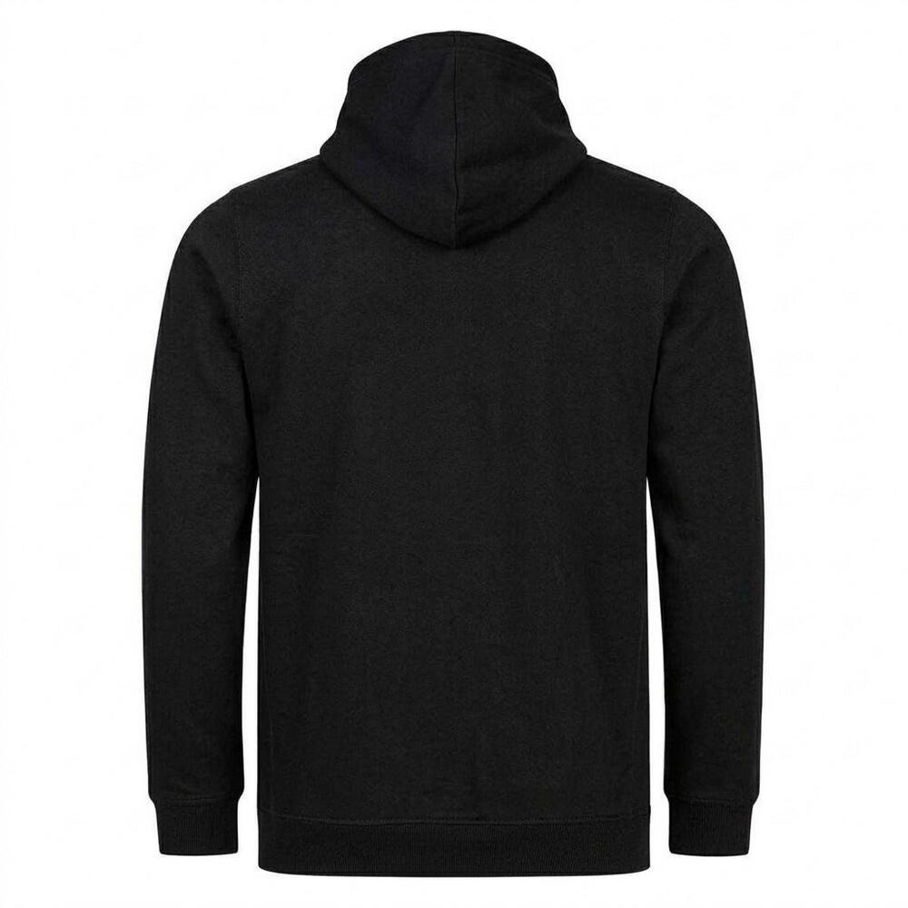 Hoodie zum Überziehen für , Baumwollmischung Herren Schwarz 2/2