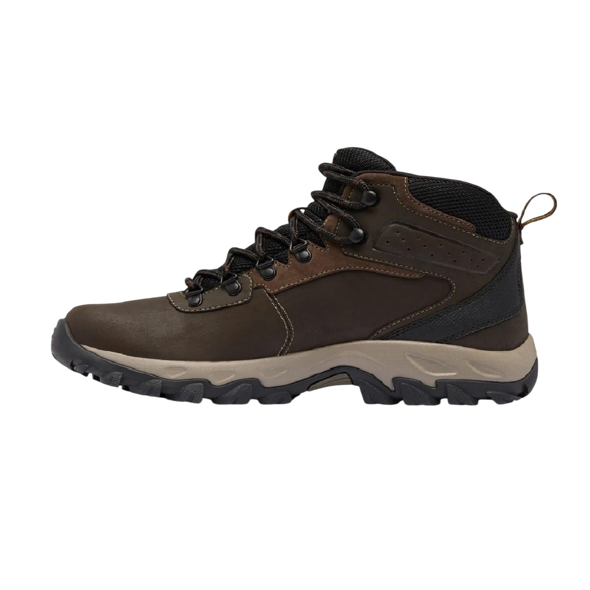 Mens Newton Ridge Plus II Leather Waterproof Hiking Boots (Brown) 3/4