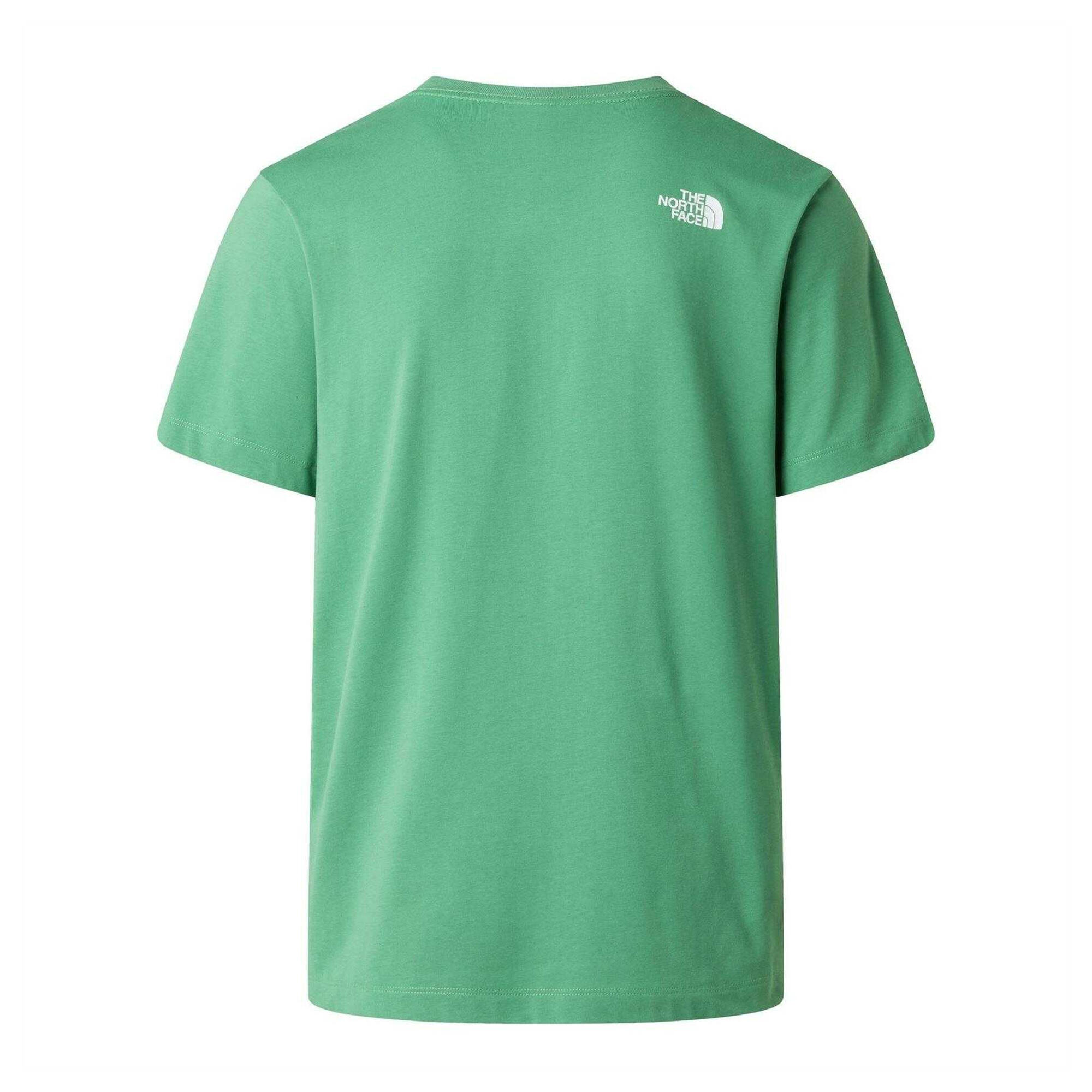 TShirt für Herren, Anliegend, kurzärmlig Damen und Herren Algen-Grün 2/2