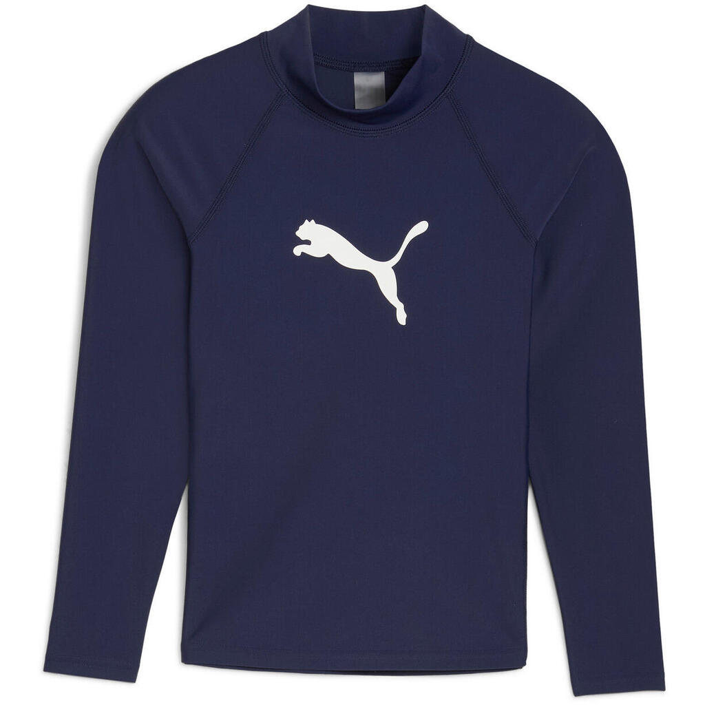 Blouse Puma Swim Kids Unisex Rashguard 1p, Blue, Kids