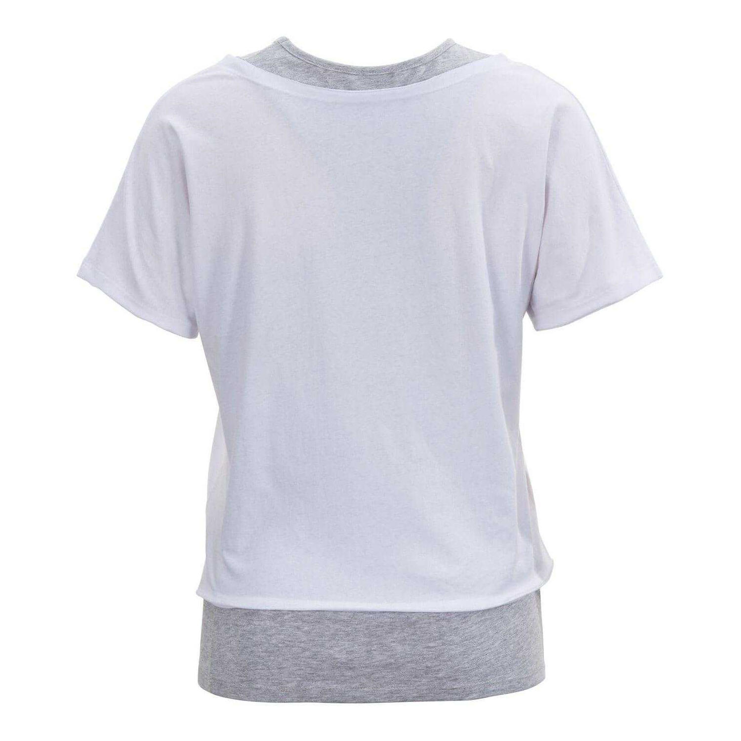 Maglietta Doppio Strato Donna Slazenger Bianco Grigio 3/3