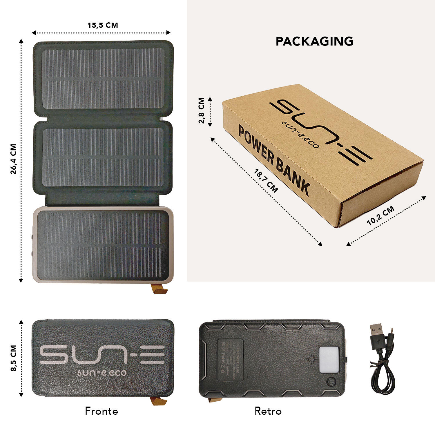 Power Bank Ricarica Solare 2/4