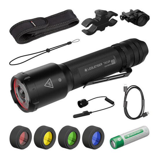 Lampe torche tactique – Chasse, Aventure – 2000lm IP68 370m – TAC6R Outdoor Set