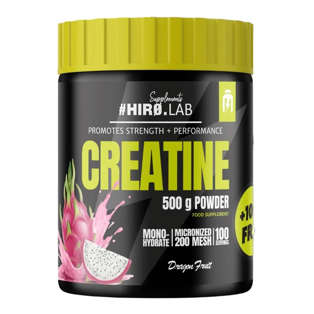 Hiro Lab Creatine Monohydrate Micronised 200 Mesh 500g & 100g FREE pineapple