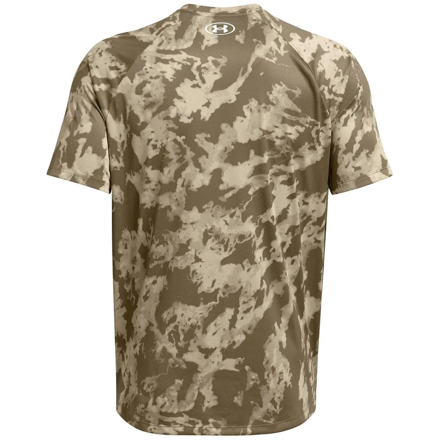 Mens Camo Technical Regular TShirt (Khaki Green) 4/4