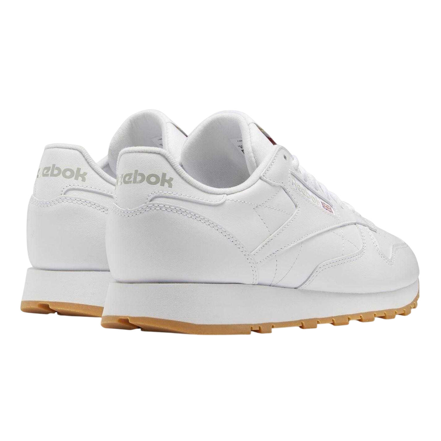 "Classic" Sneaker für , Leder Herren Weiß/Gummi Rosa 2/4