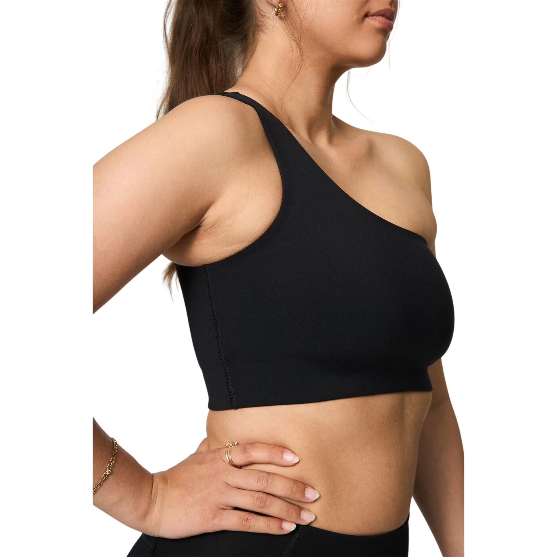Reggiseno Sportivo Asimmetrico Una Spalla Donna Girlfriend Collective Nero 4/4