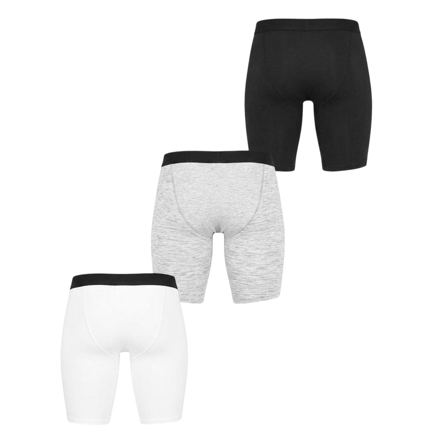 Mens Boxer Shorts (Black/White/Grey) 2/2