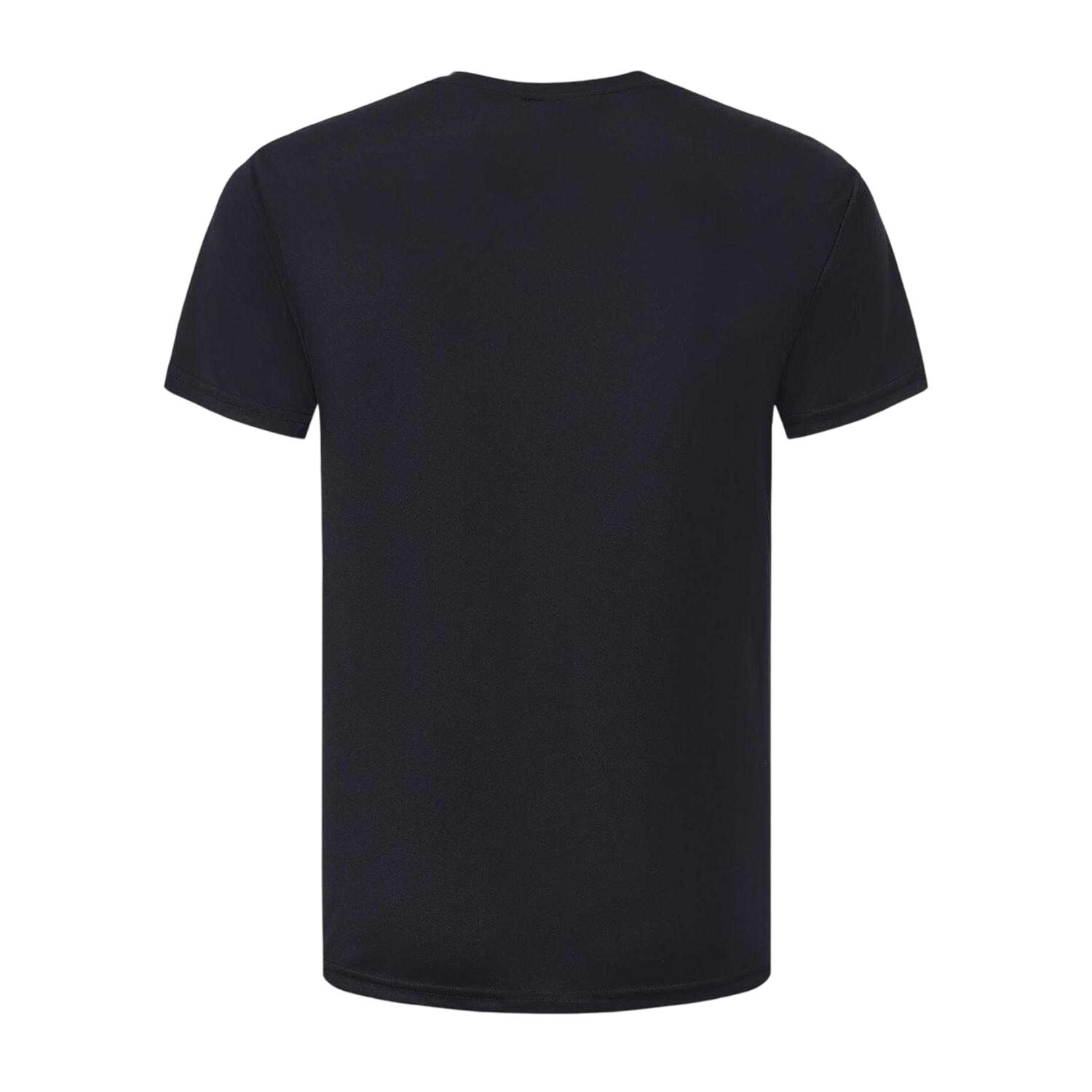 Mens Tech Plain Polyester TShirt (Navy) 2/2