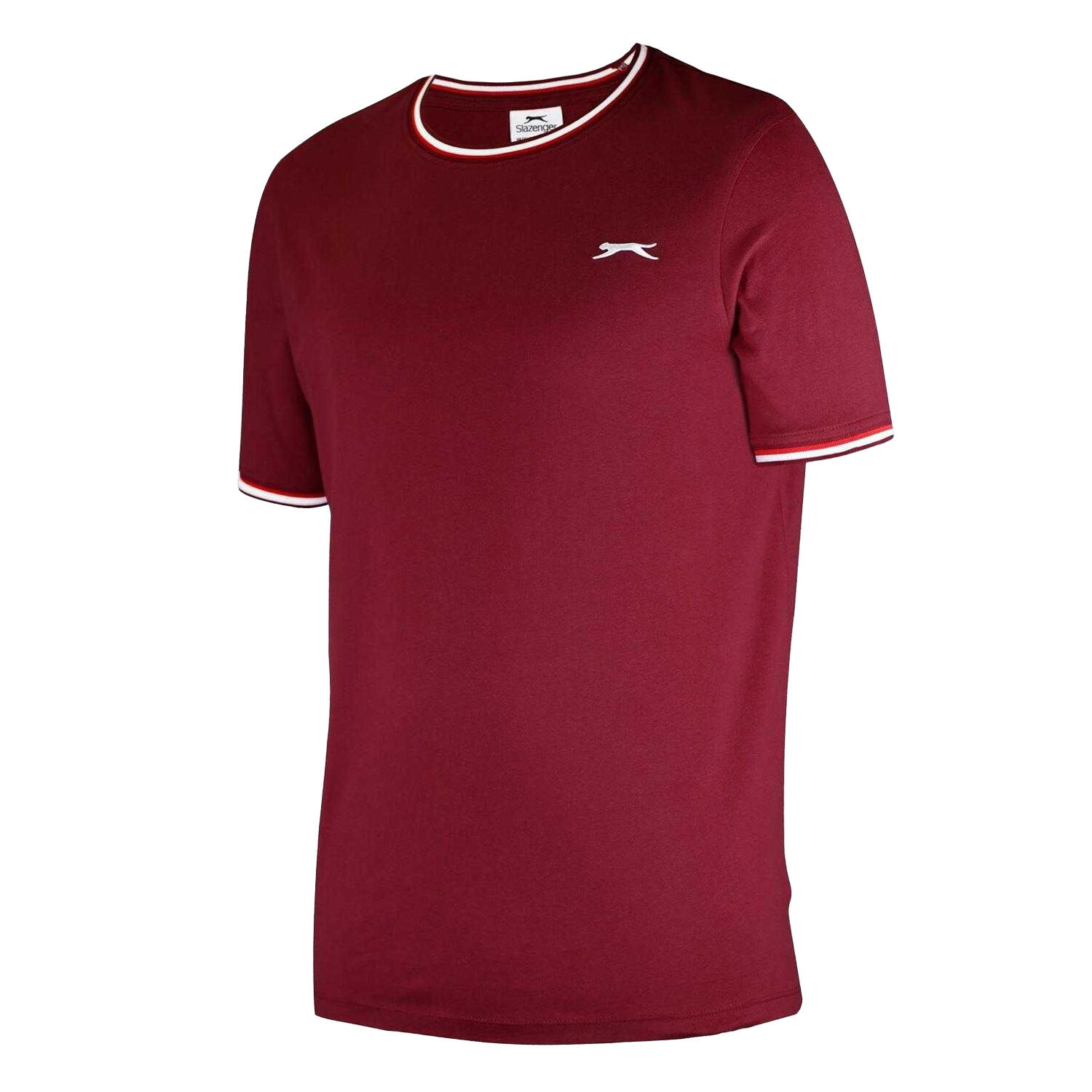 Maglietta Cotone Uomo Slazenger Marna Di Borgogna 3/3