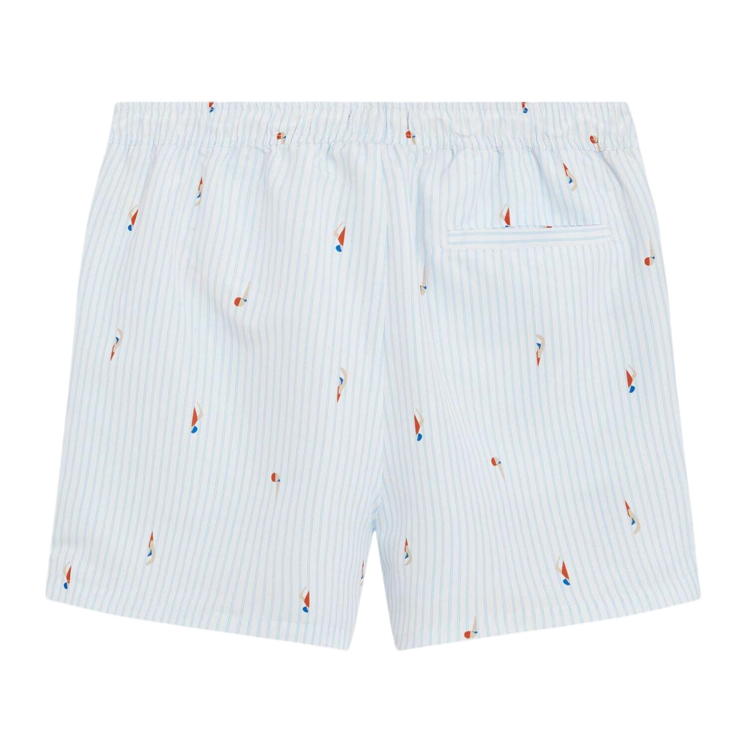 Short De Bain Motif/style Voilier Homme (Bleu) 3/4