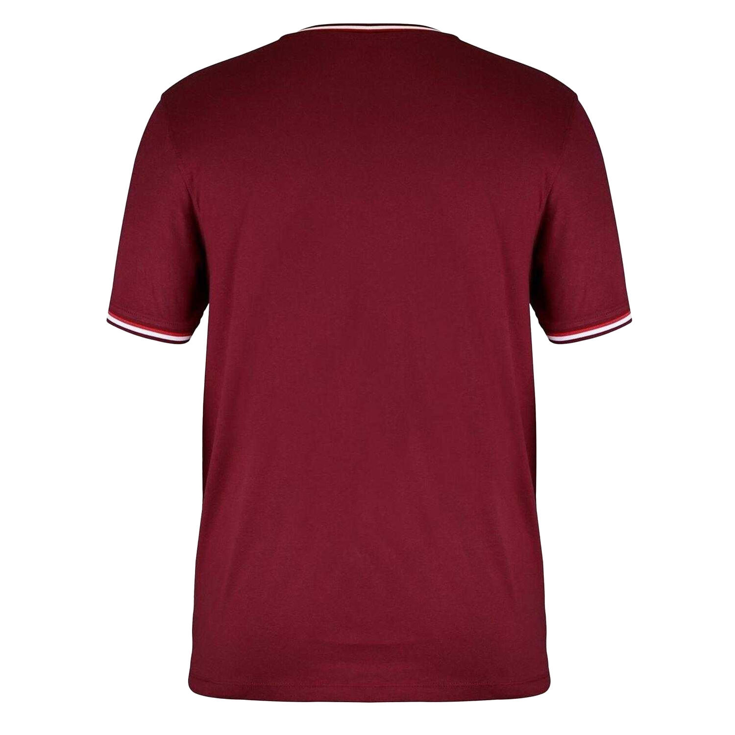 Maglietta Cotone Uomo Slazenger Marna Di Borgogna 2/3