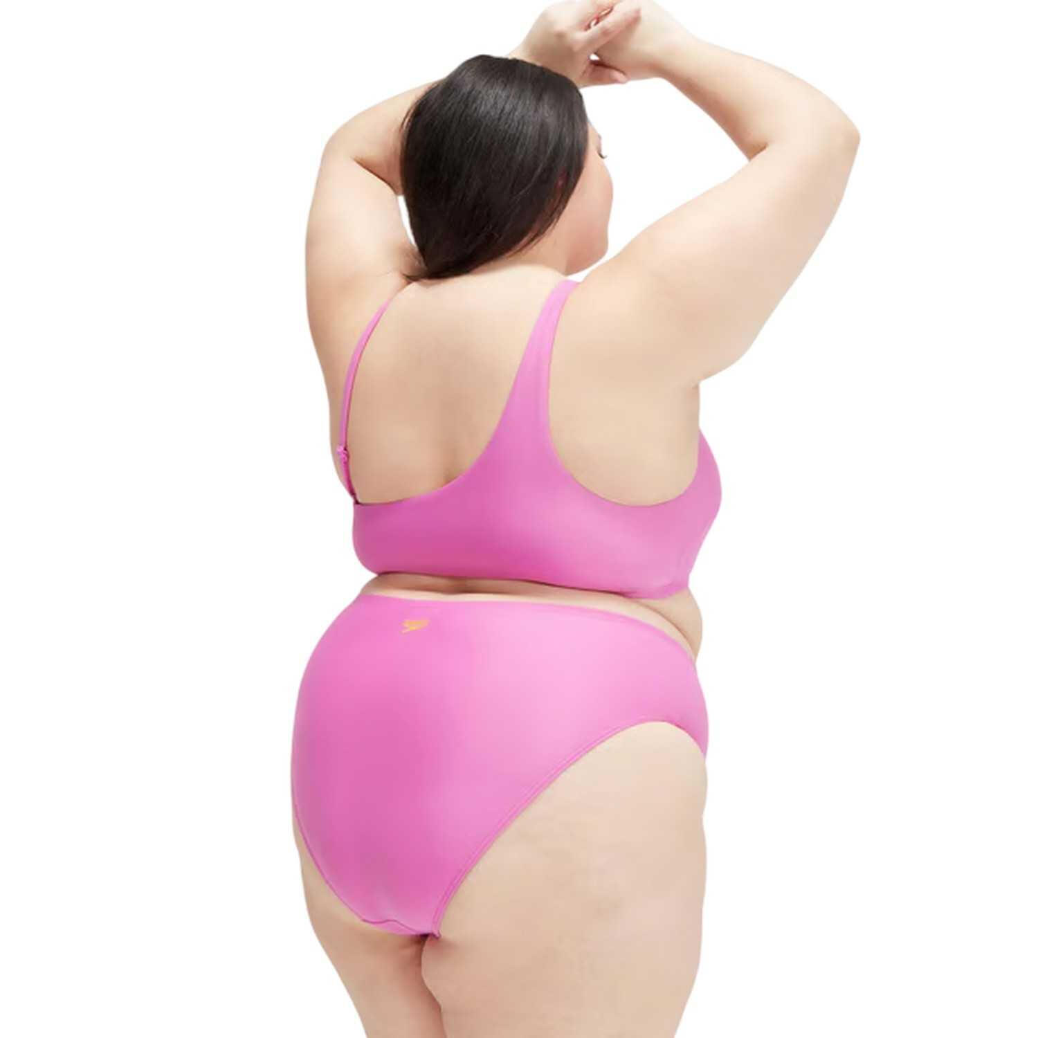 Ensemble De Maillot De Bain 2 Pièces Grande Taille Femme (Rose Violet) 2/4