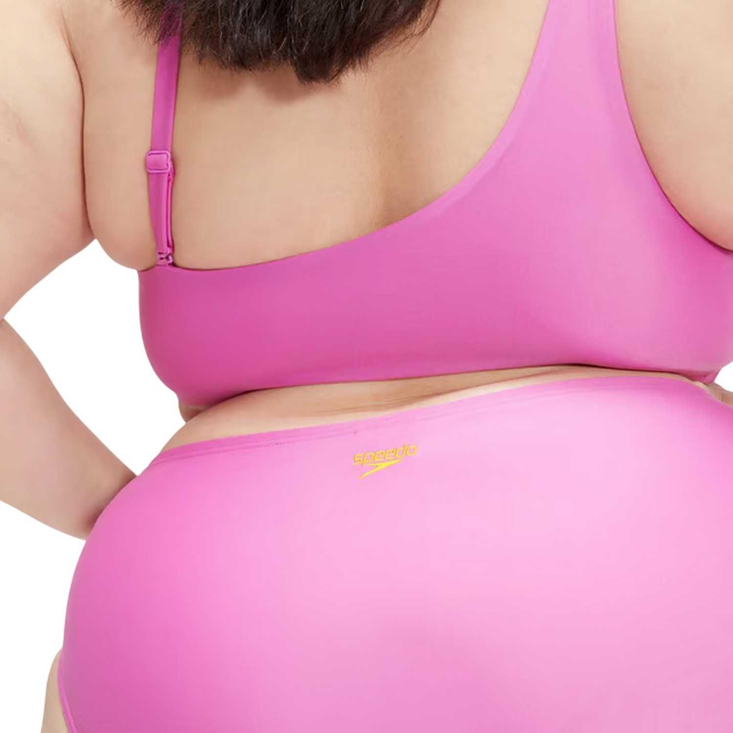 Ensemble De Maillot De Bain 2 Pièces Grande Taille Femme (Rose Violet) 4/4