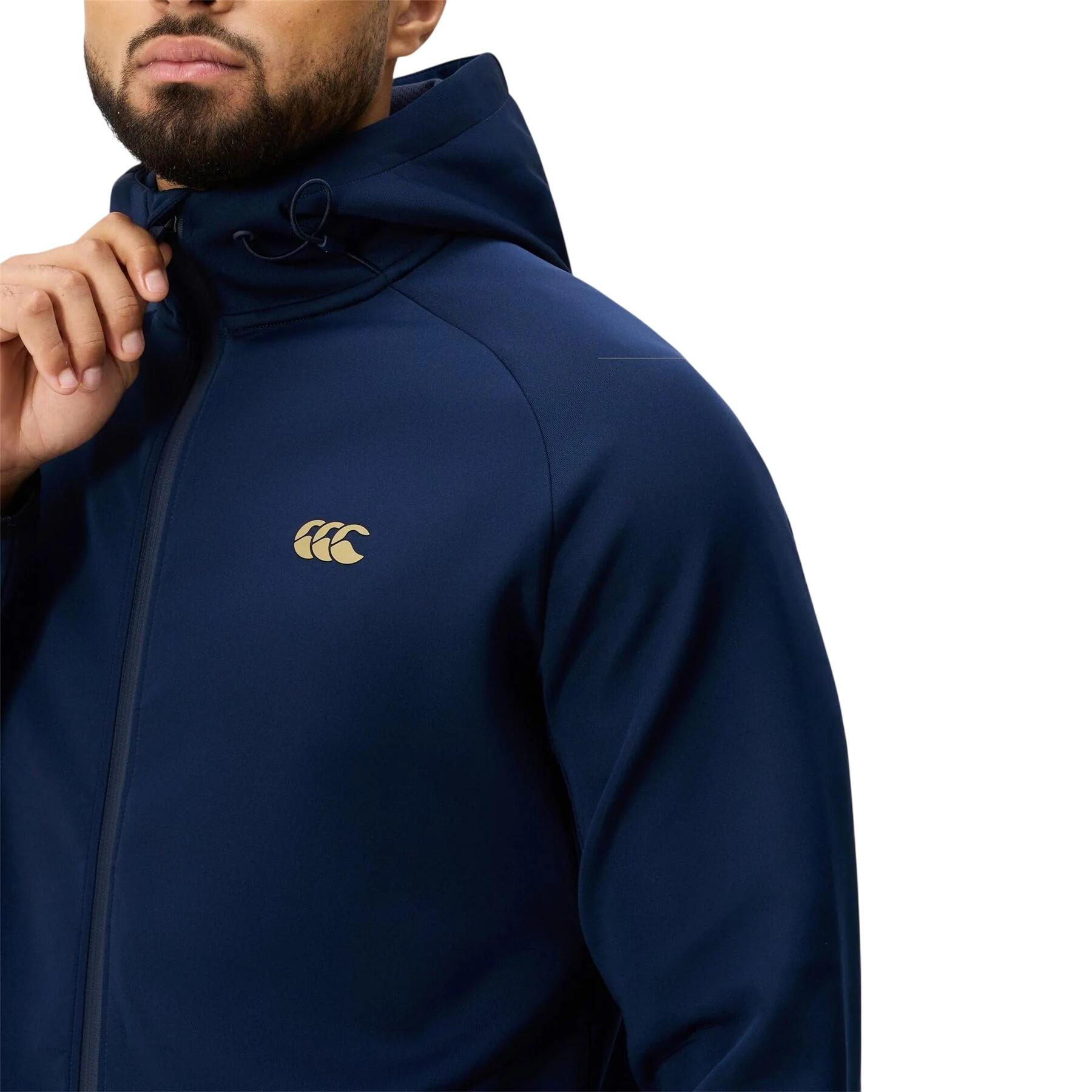 Mens Everest Logo Full Zip Hoodie (Black) 3/4
