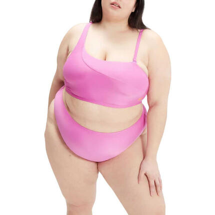 Ensemble De Maillot De Bain 2 Pièces Grande Taille Femme (Rose Violet)