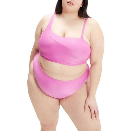 Ensemble De Maillot De Bain 2 Pièces Grande Taille Femme (Rose Violet)