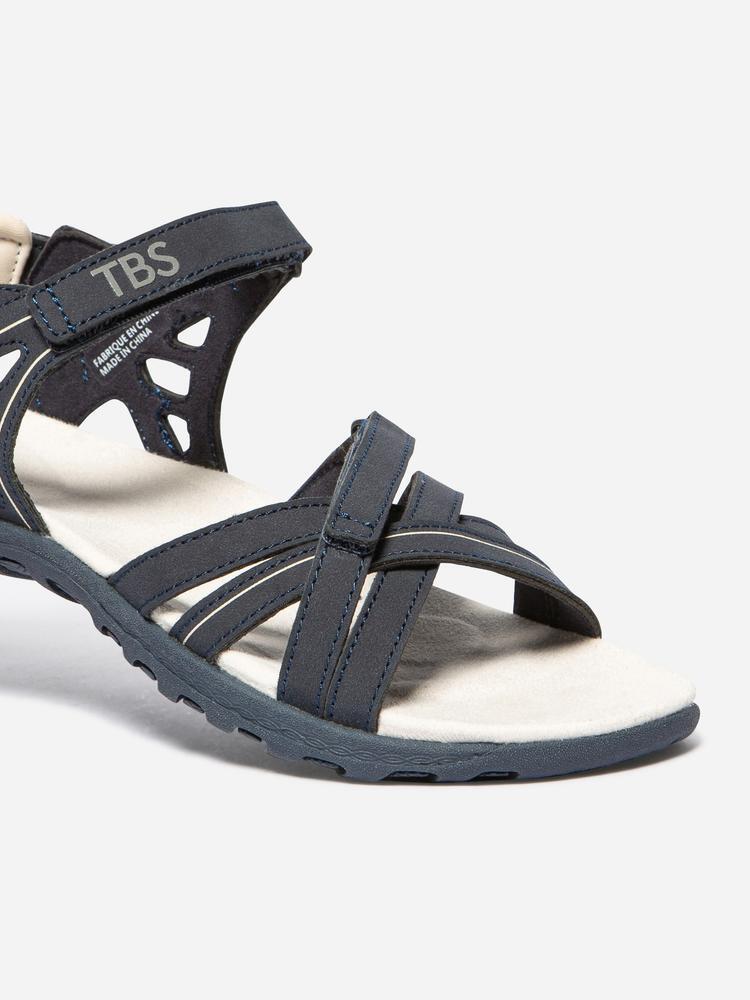 Sandales plates Femme - TREKKER Navy 2/5