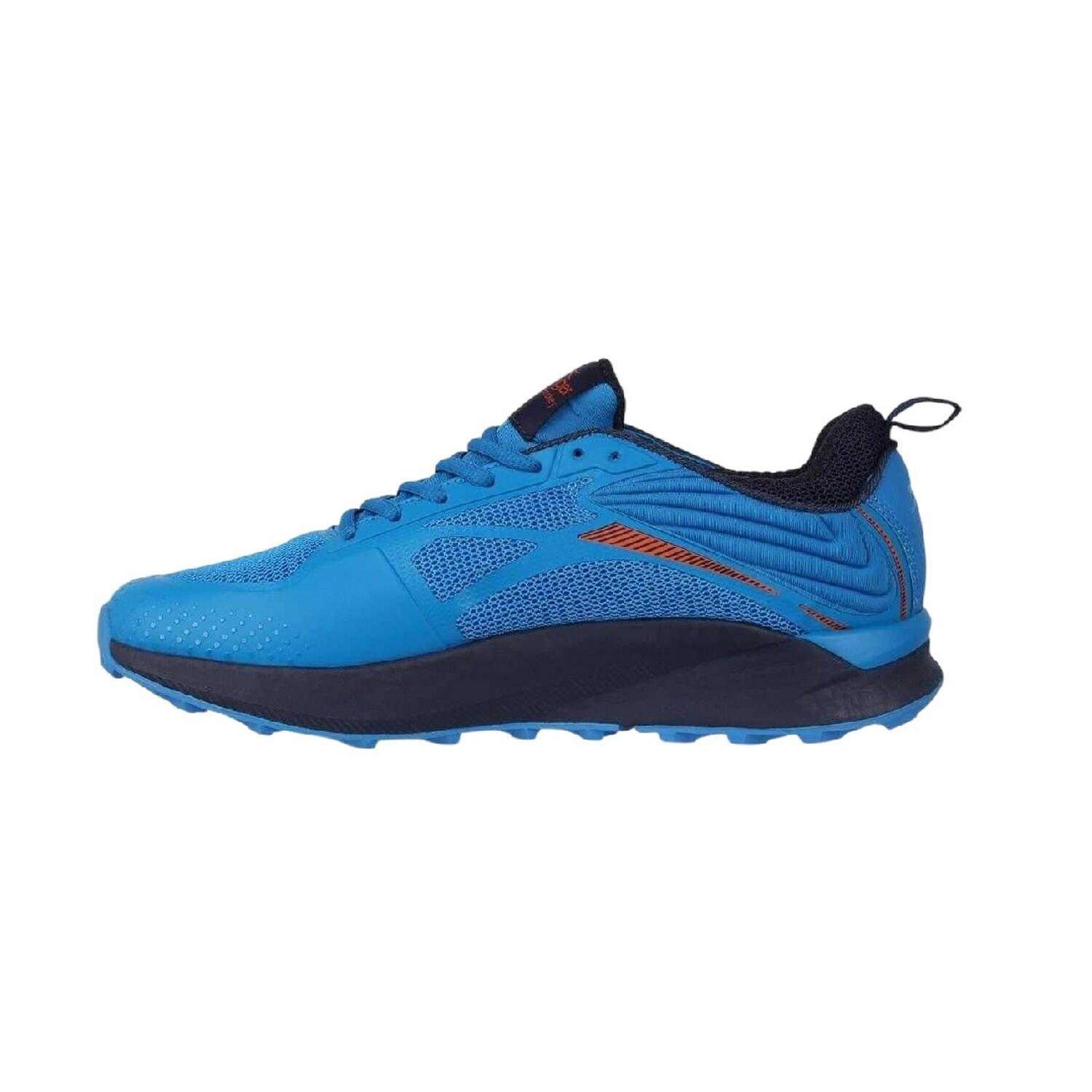 Logo Hockeyschuhe für , Netzmaterial Herren Blau/Orange 3/4