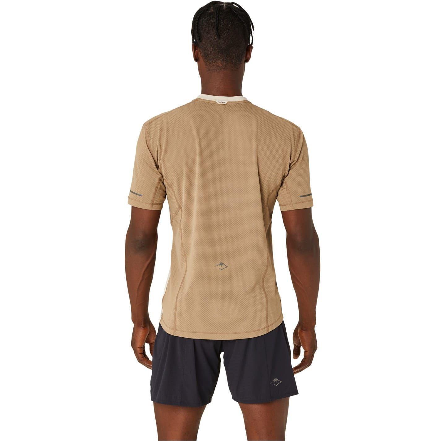 Mens Fujitrail Two Tone Athletic Top (Beige) 3/4