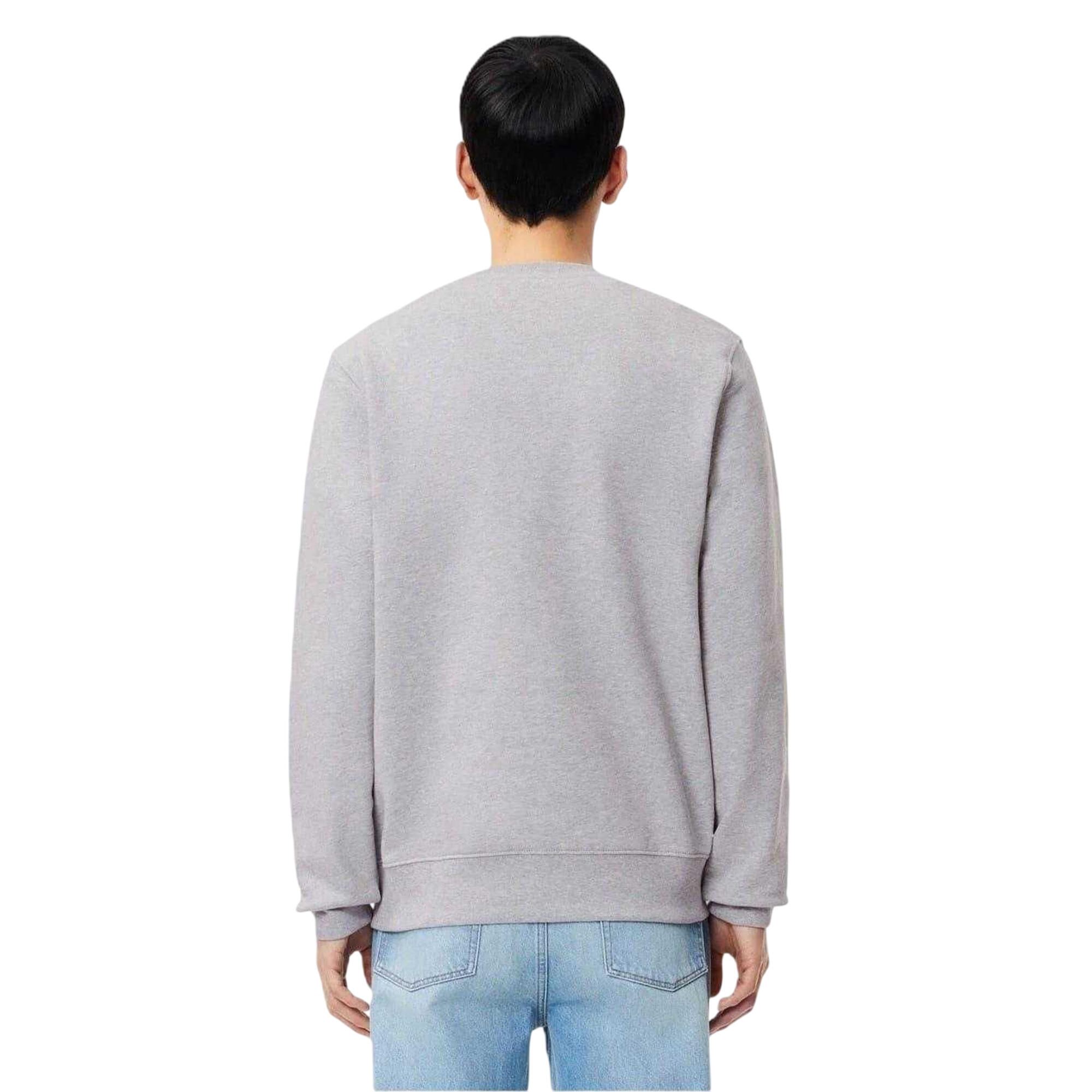 Sweatshirt für Damen Unisex, Rundhalsausschnitt, Fleece Herren Silbergrau 2/2
