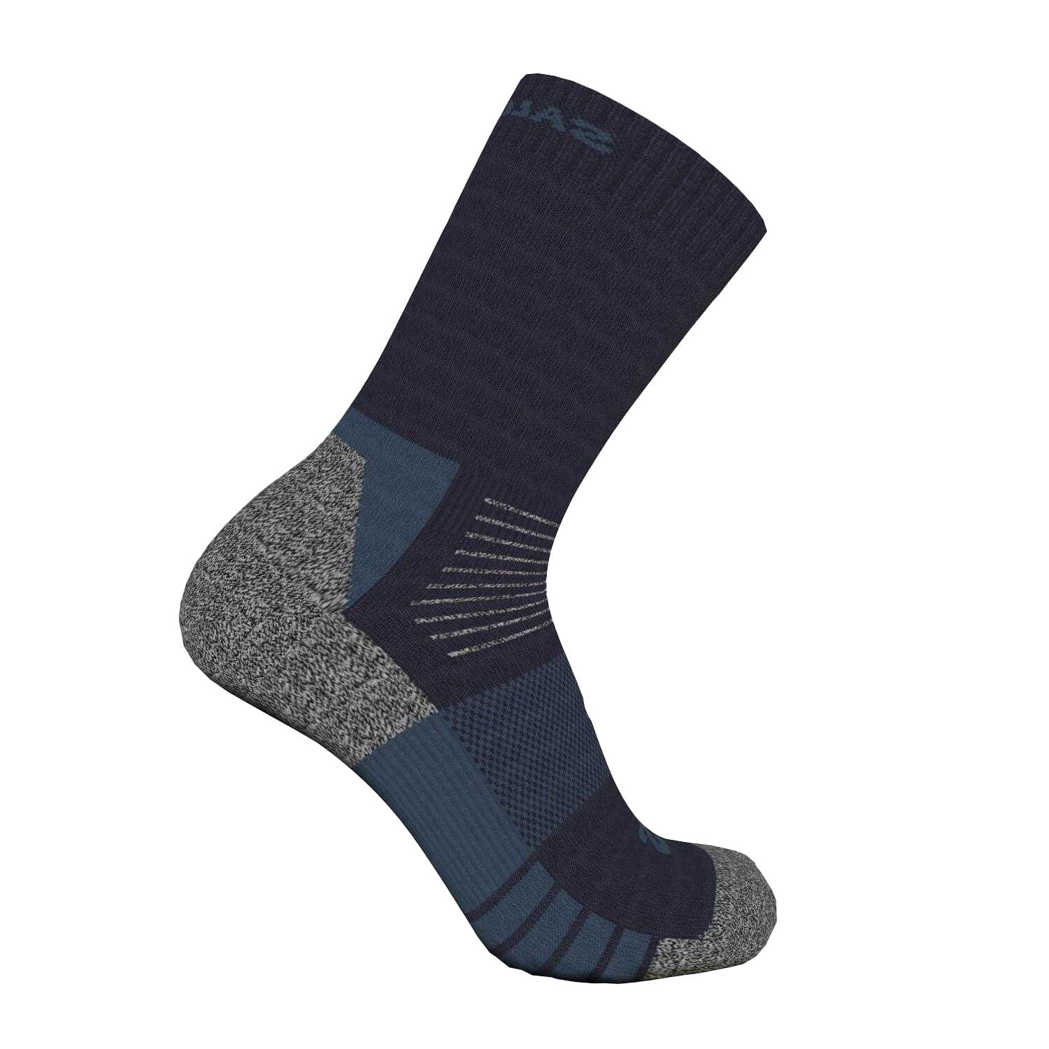 Lot De 2 Chaussettes MERIN Adulte (Noir / Bleu) 2/2