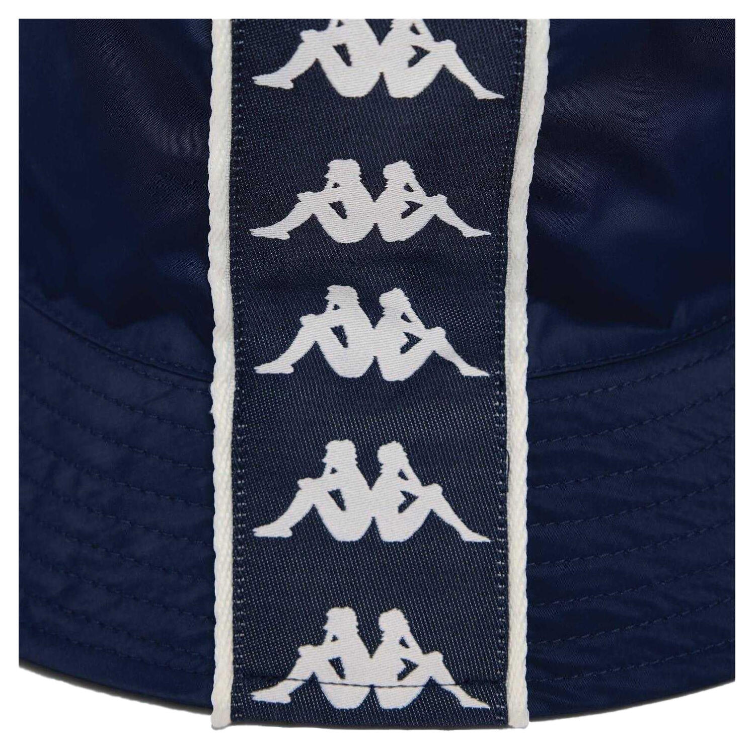 Schlapphut für Damen Unisex Herren Blau/Weiß 3/4
