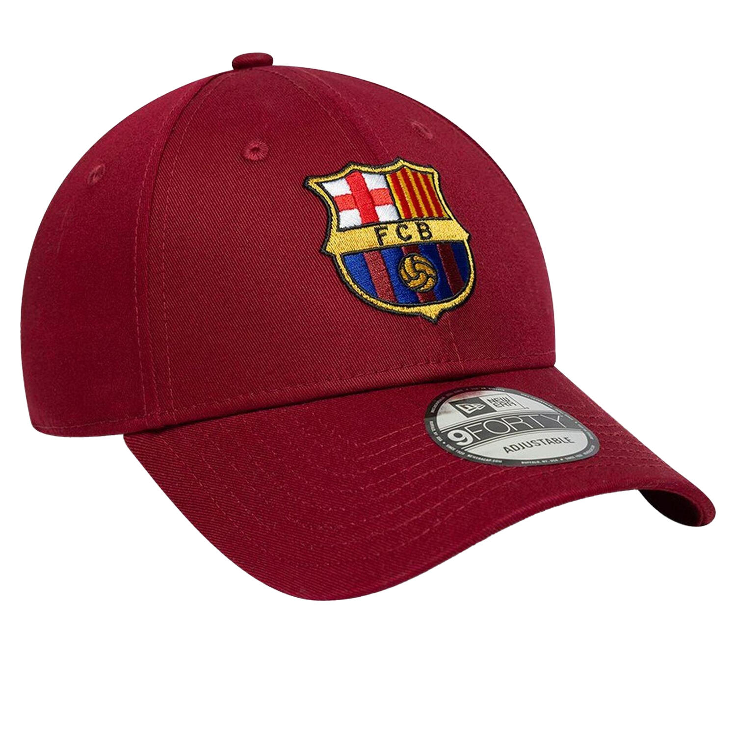 Embroidered Logo Baseball Cap (Dark Red) 3/3