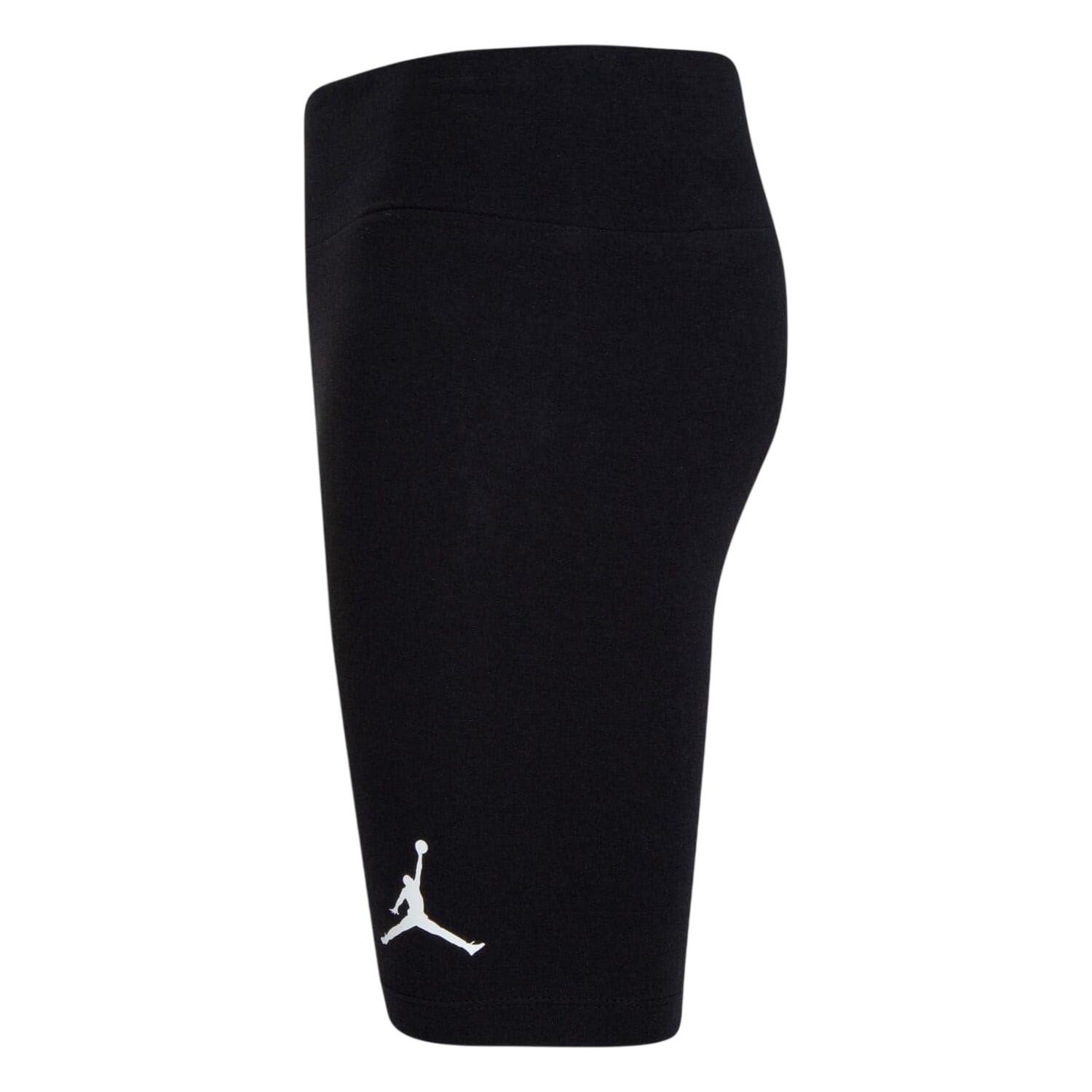 Shorts de Ciclismo Air Jordan Niñas Negro, Blanco 3/4