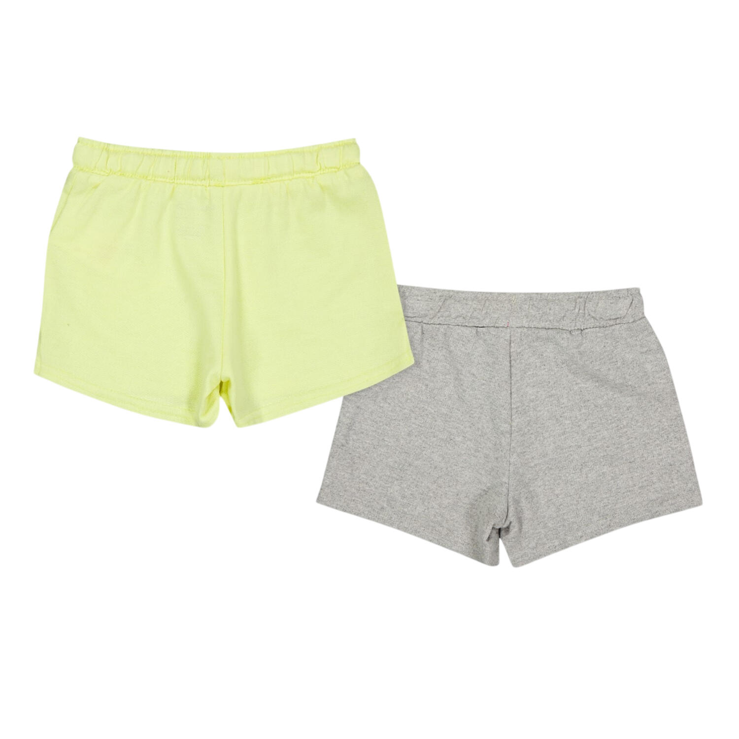 Shorts für (2erPack) Mädchen Hellgrau meliert 2/2