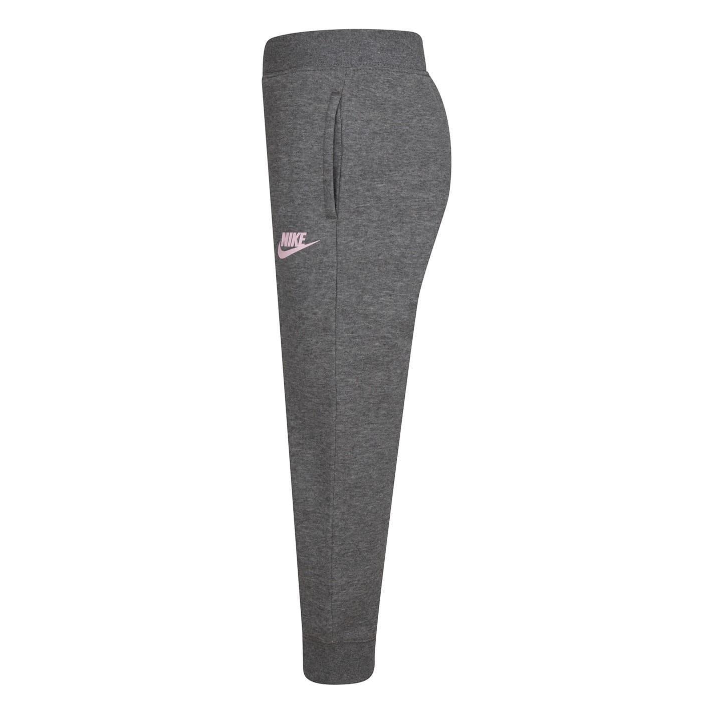 Pantaloni Da Jogging Logo Pile Ragazze Nike Carbone Con Toni Porpora 3/4