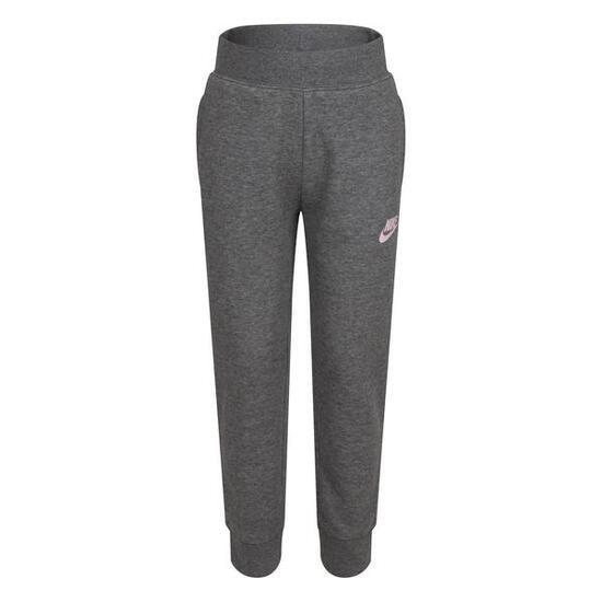 Pantalon De Jogging Motif/style Logo Fille (Gris Chiné)
