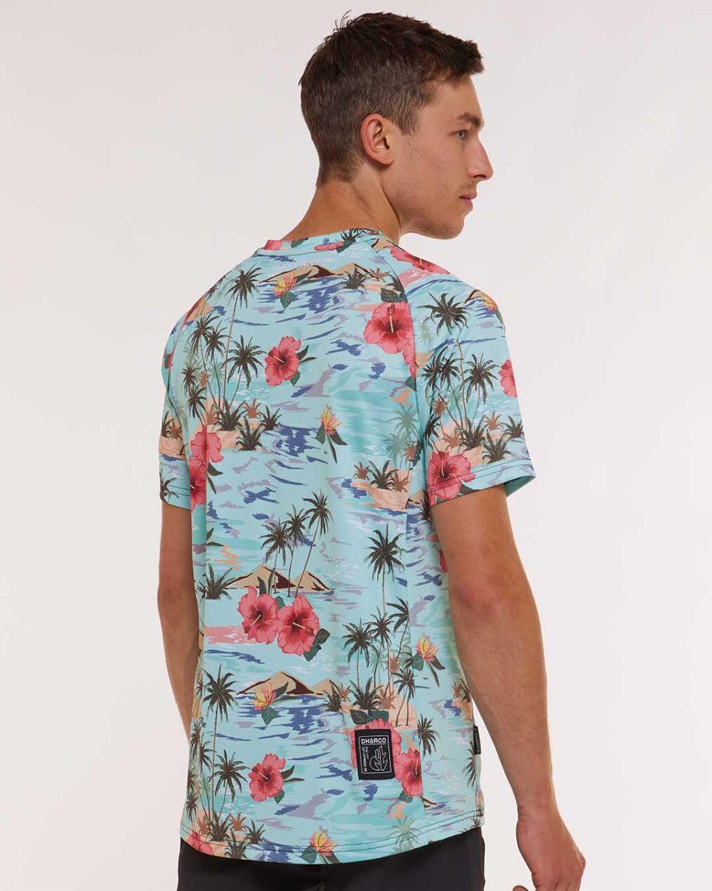 Dharco Blue Floral Short Sleeve Jersey 3/7
