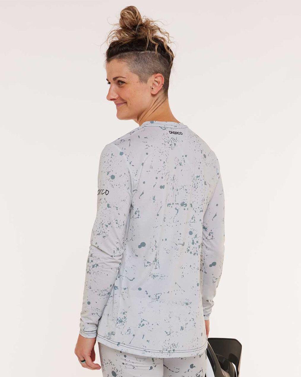 Race Women's Long Sleeve Jersey Grey/Green 3/6