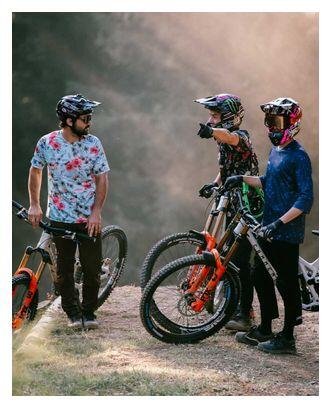 Dharco Blue Floral Short Sleeve Jersey 7/7