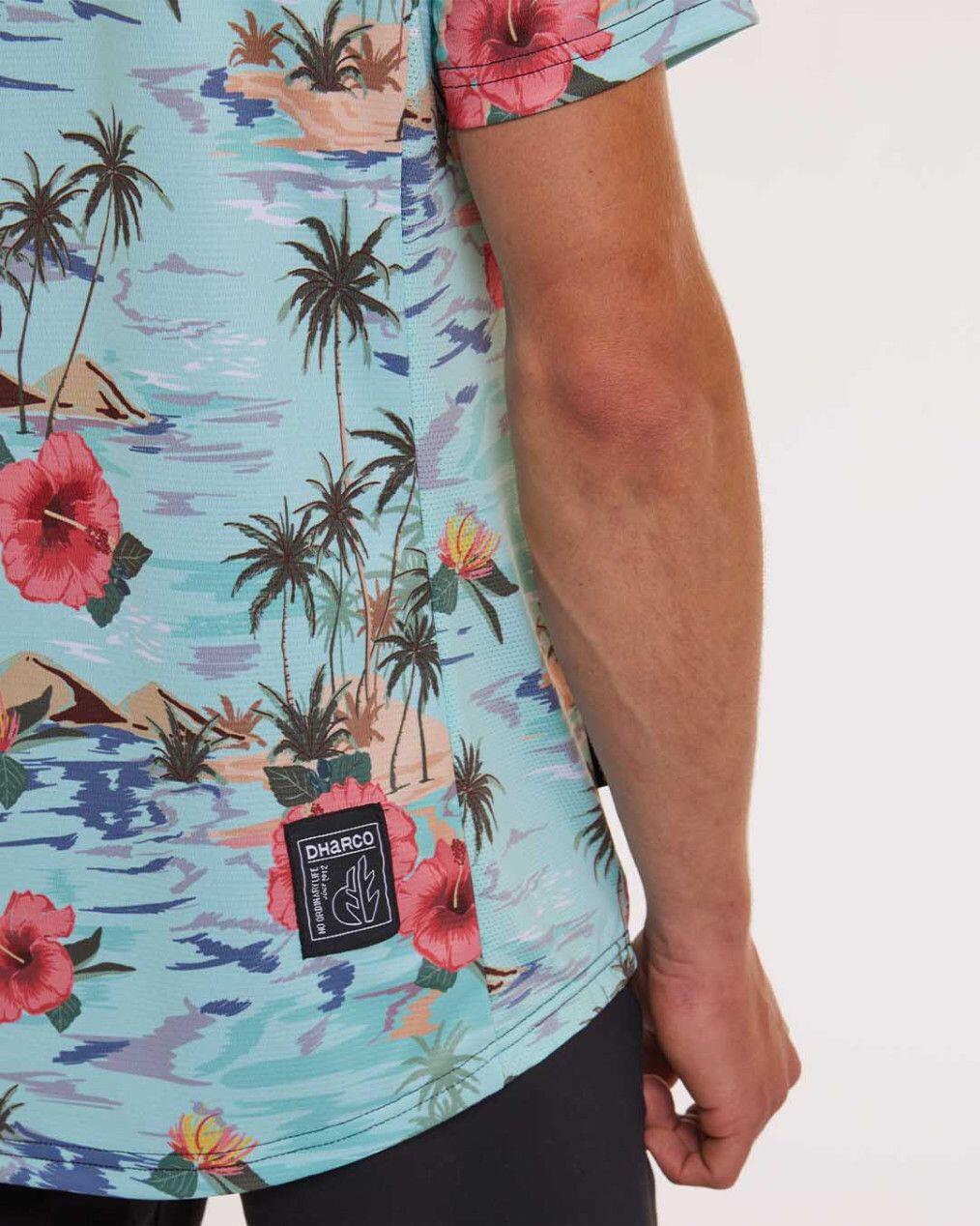 Dharco Blue Floral Short Sleeve Jersey 5/7