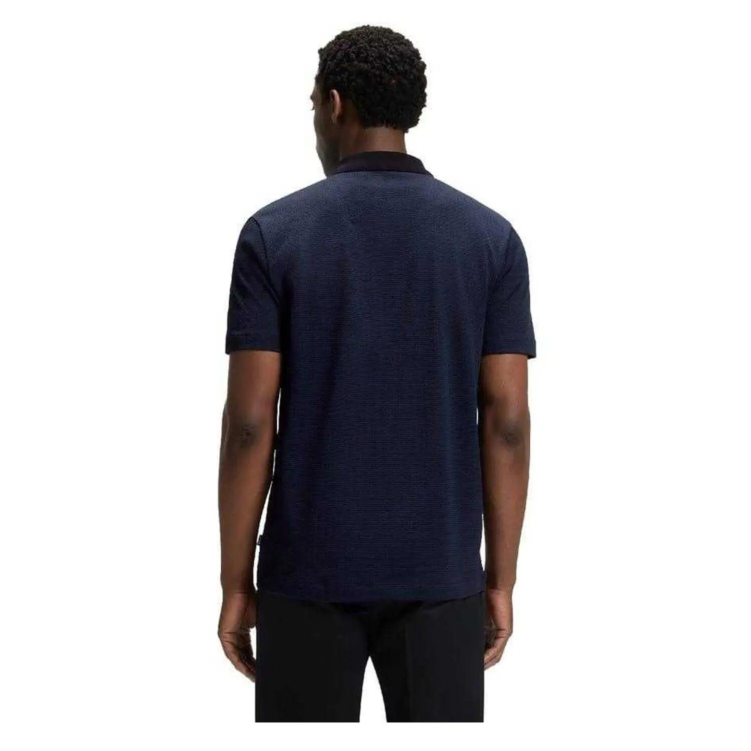 Mens Regular Polo Shirt (Dark Blue) 3/4