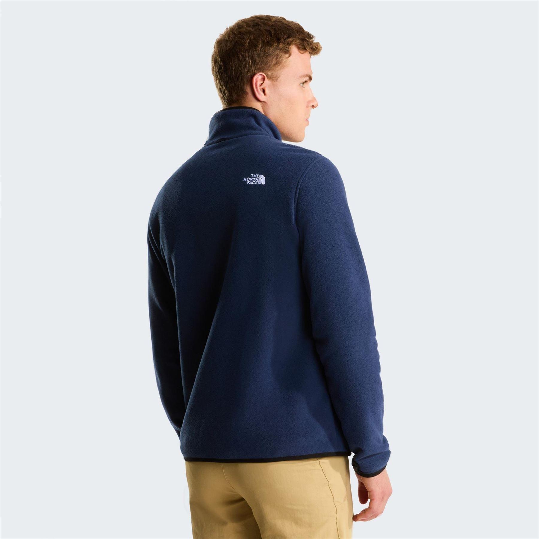 Giacca In Pile Uomo The North Face Glacier Blu Navy 4/4