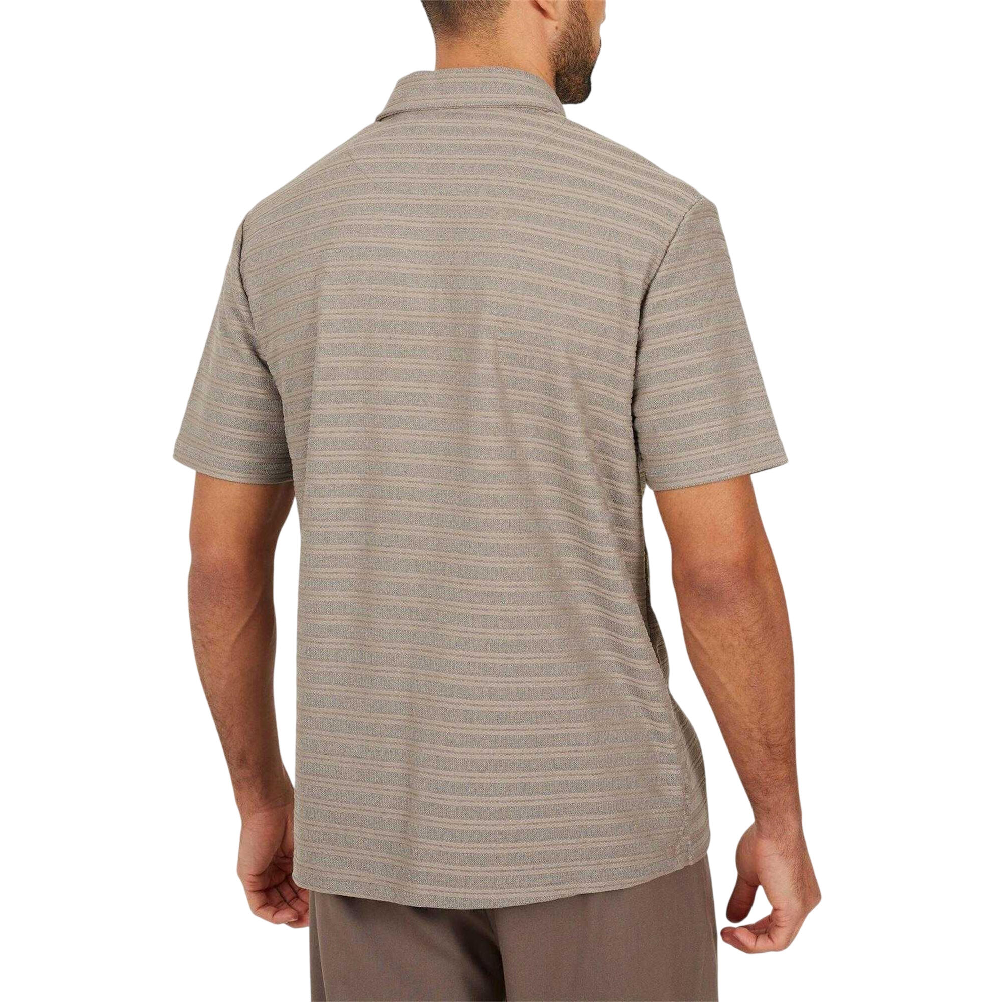 "Trophy" Poloshirt für Herren Braun/Grau 3/4