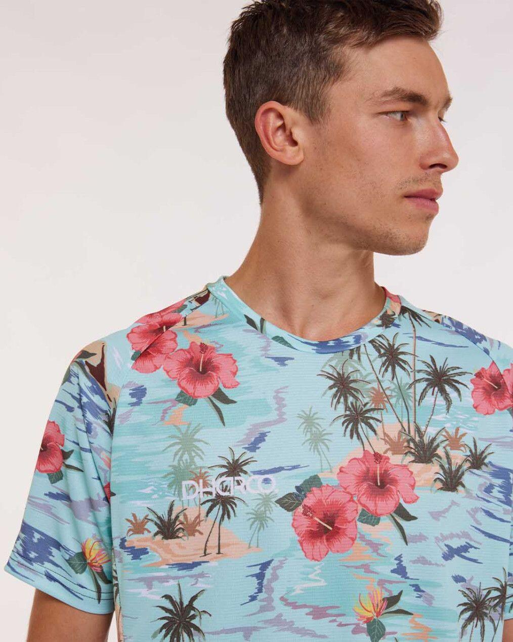 Dharco Blue Floral Short Sleeve Jersey 6/7