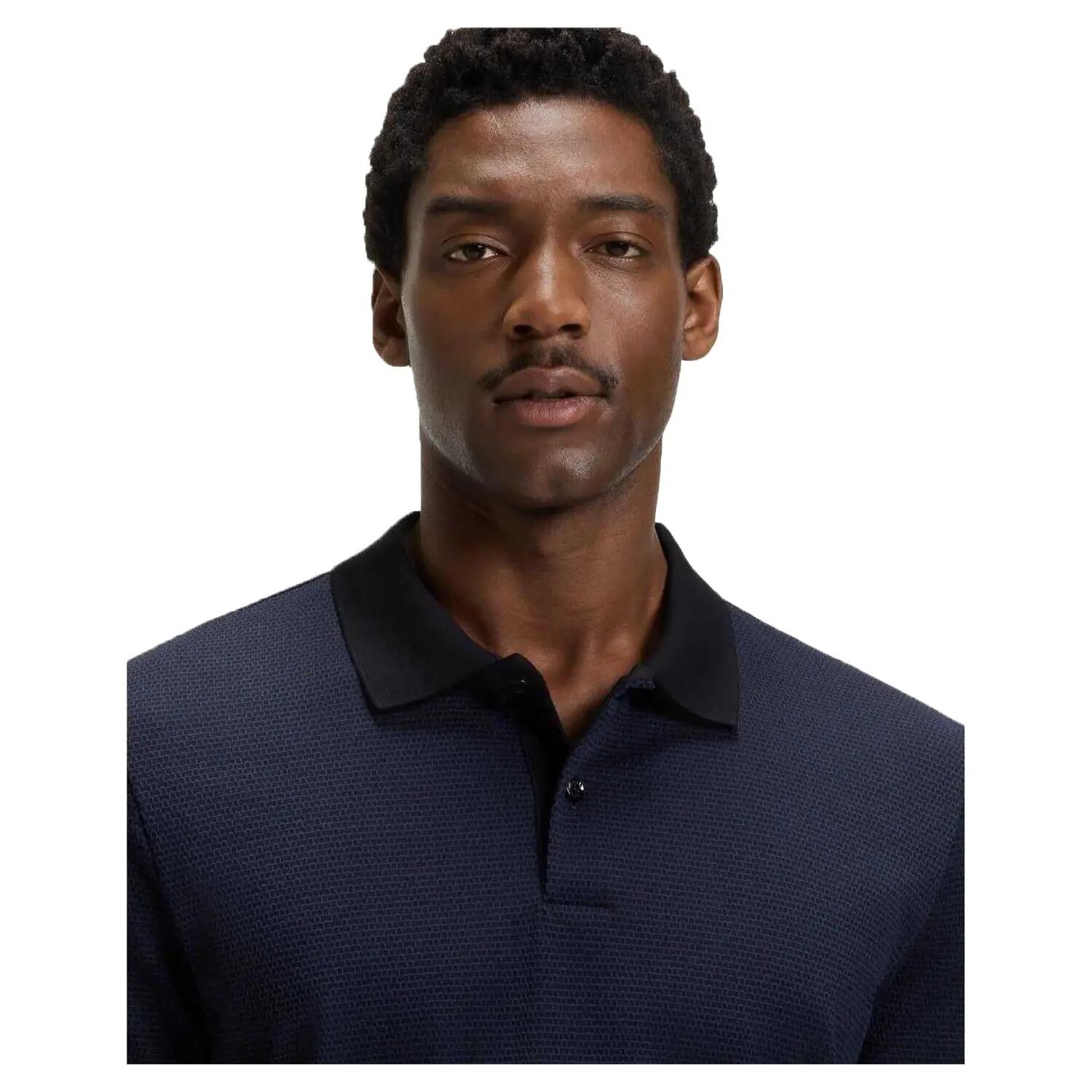 Mens Regular Polo Shirt (Dark Blue) 4/4
