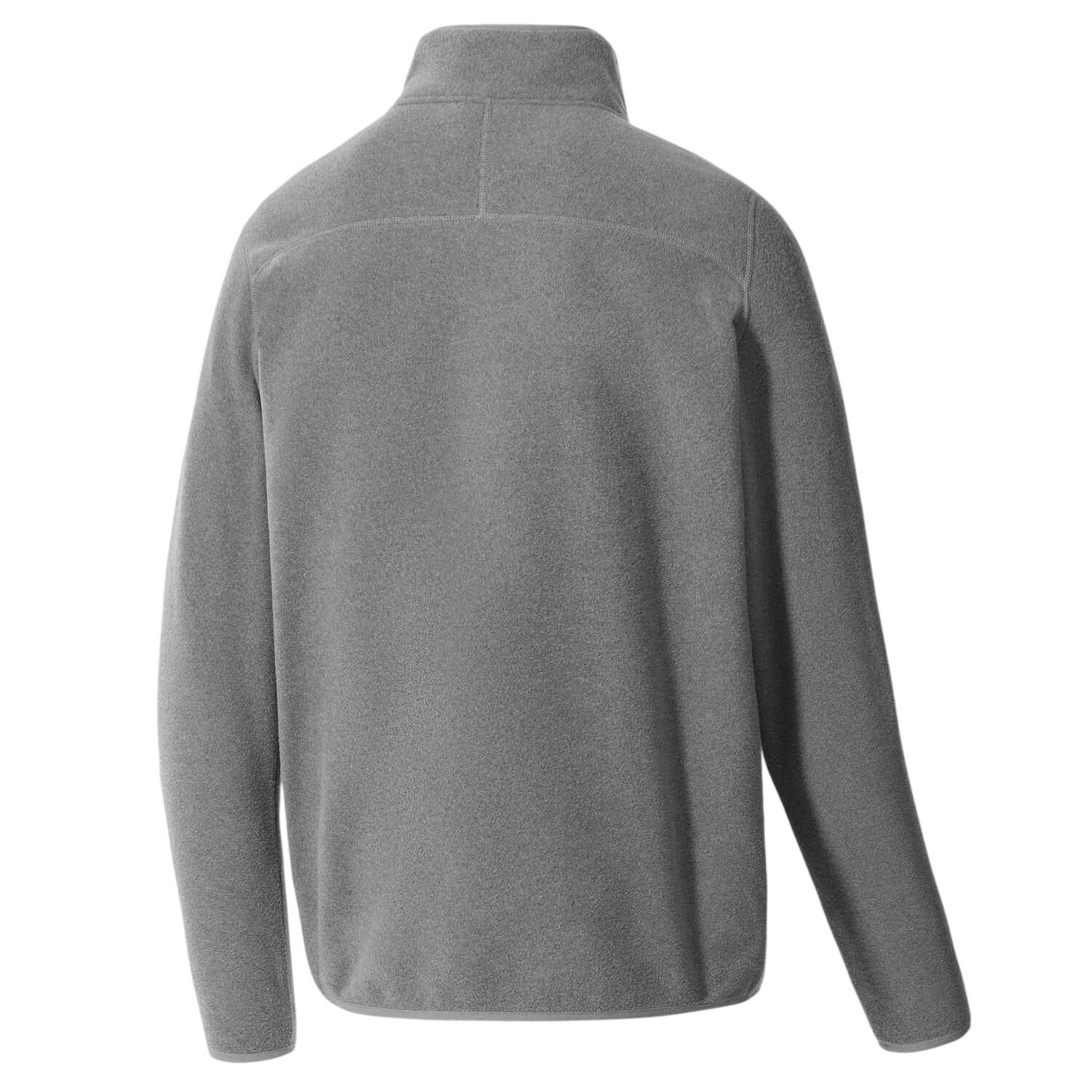 "Glacier" Sweatshirt für , mit kurzem Reißverschluss, Fleece Herren Mittelgrau 3/4