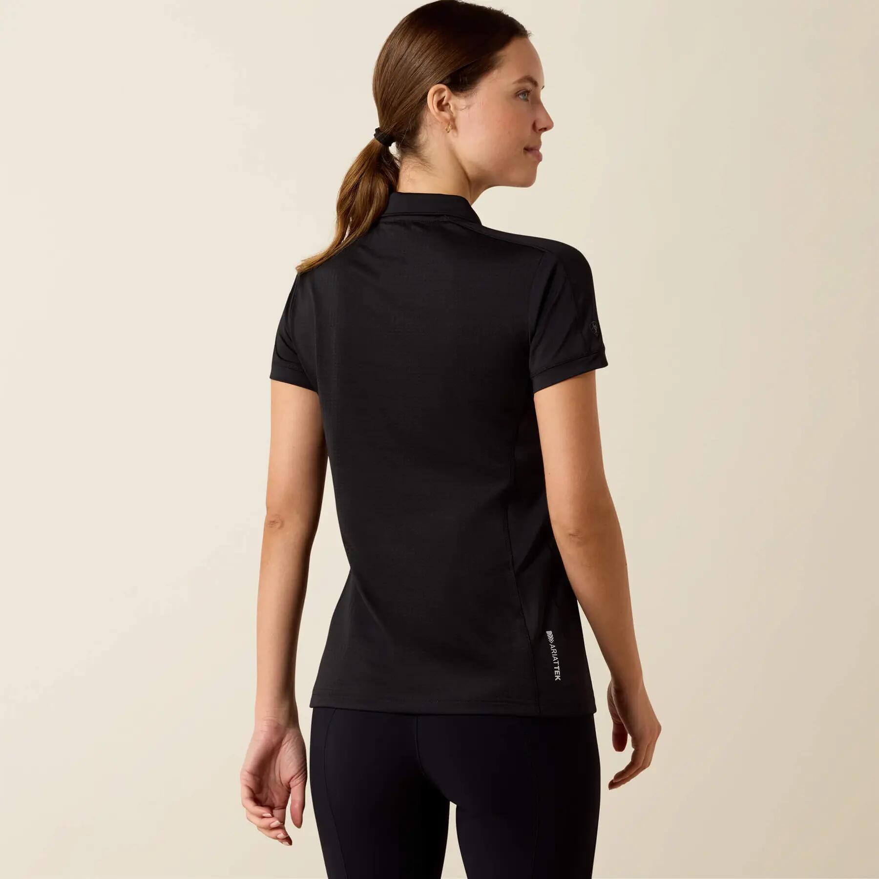 Reit-Poloshirt 1/4 Reißverschluss Damen Ariat Bandera 3/4