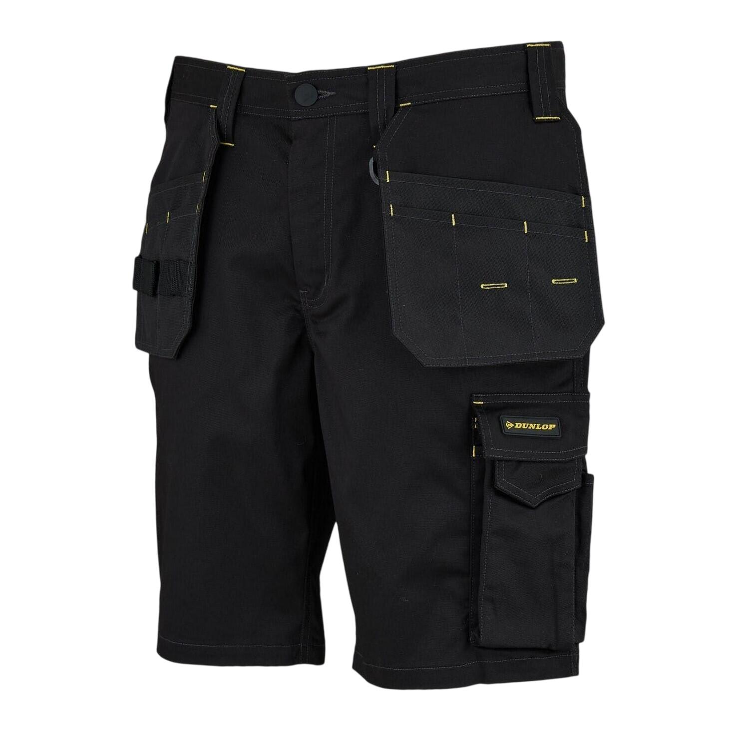 "On Site" Arbeitshose Shorts für Herren Holzkohle/Schwarz 3/3