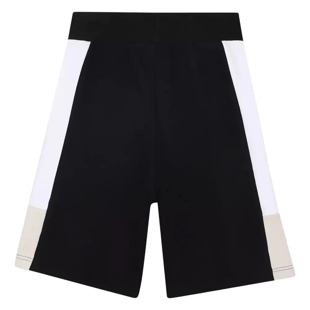 Short De Jogging Motif/style Blocs De Couleurs Enfant (Noir) 2/2