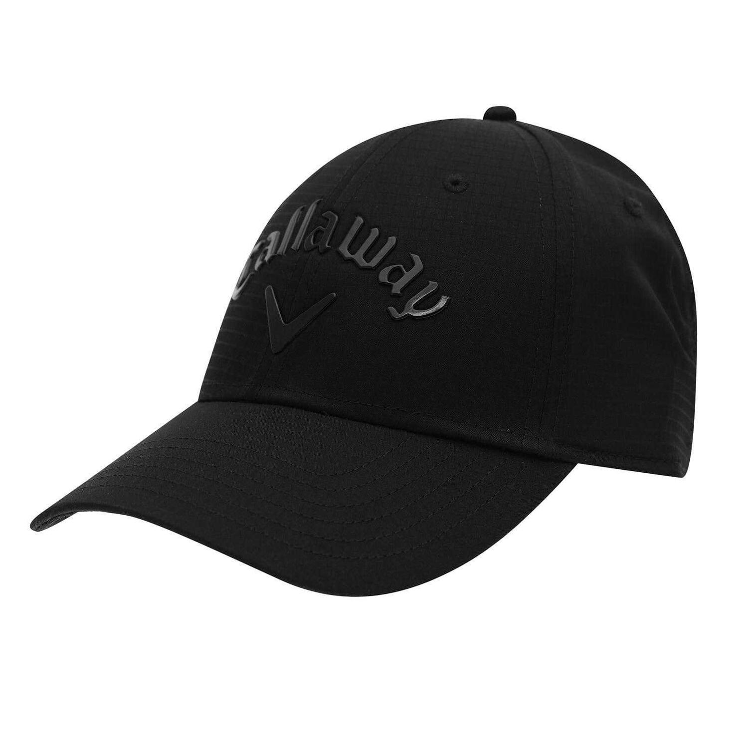 Kappe für Herren, Polyester, Emblem Damen und Herren Schwarz 3/3