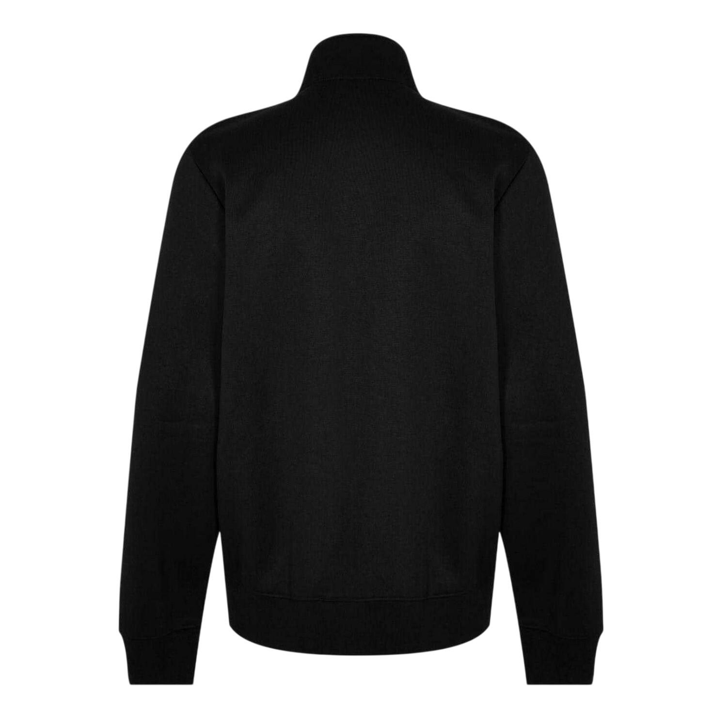 Mens Logo Polycotton Full Zip Jacket (Black) 2/4