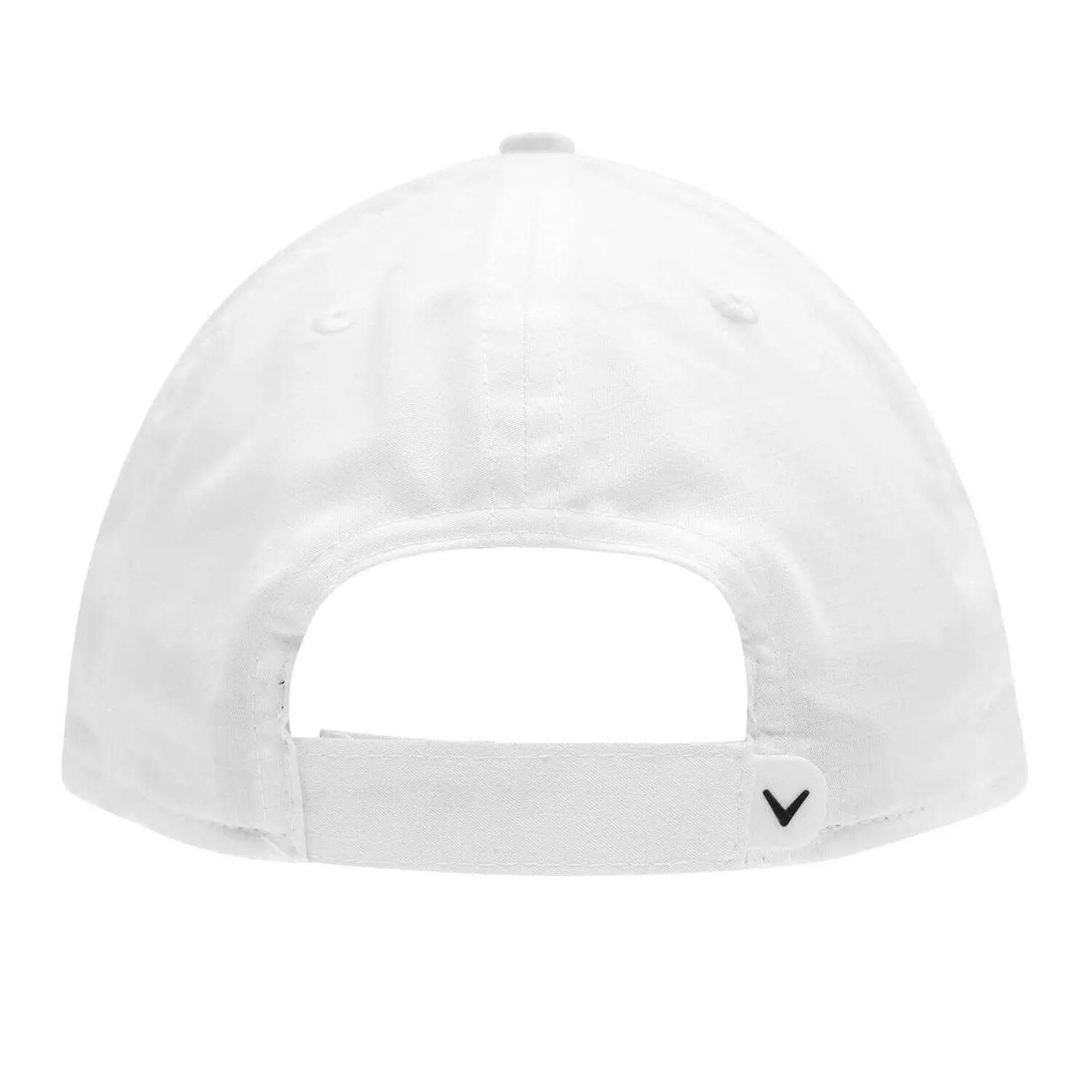 Mens Logo Polyester Golf Cap (White) 2/3