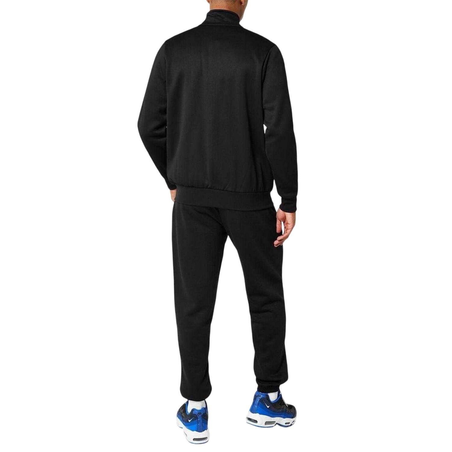 Mens Logo Polycotton Full Zip Jacket (Black) 4/4