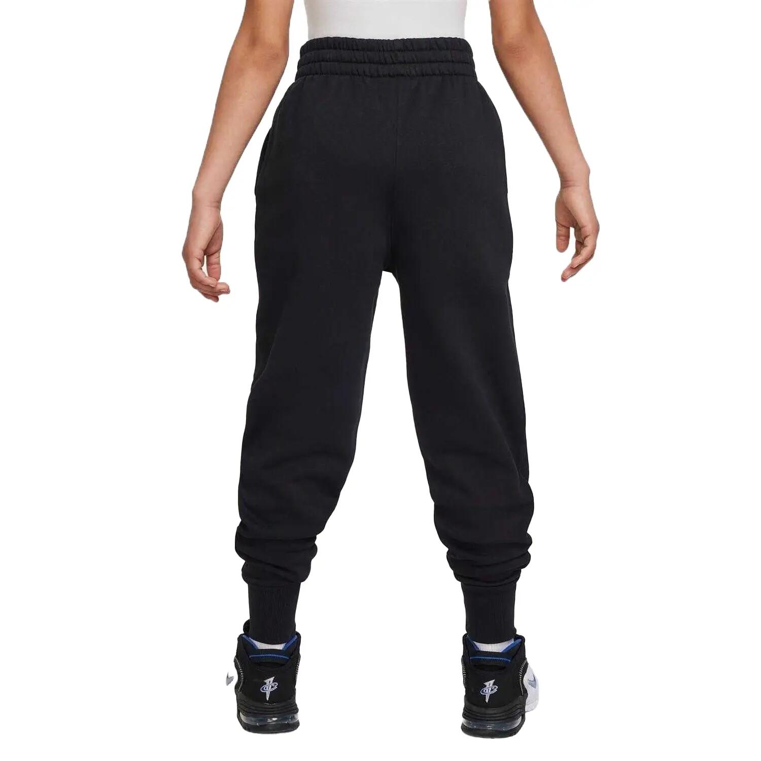 Pantalon De Jogging Fille (Noir / Blanc) 4/4